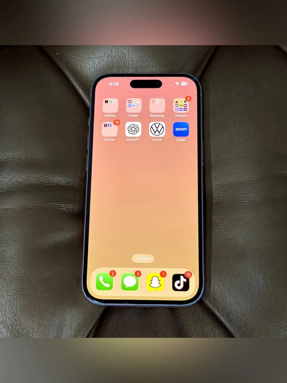 Apple iPhone 15 A2846 - Pink - 128GB (LOCKED) - 89% BH - Cracked
